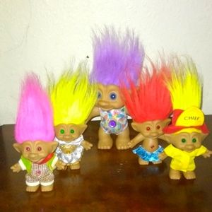 Vintage Gemstone Trolls Dolls